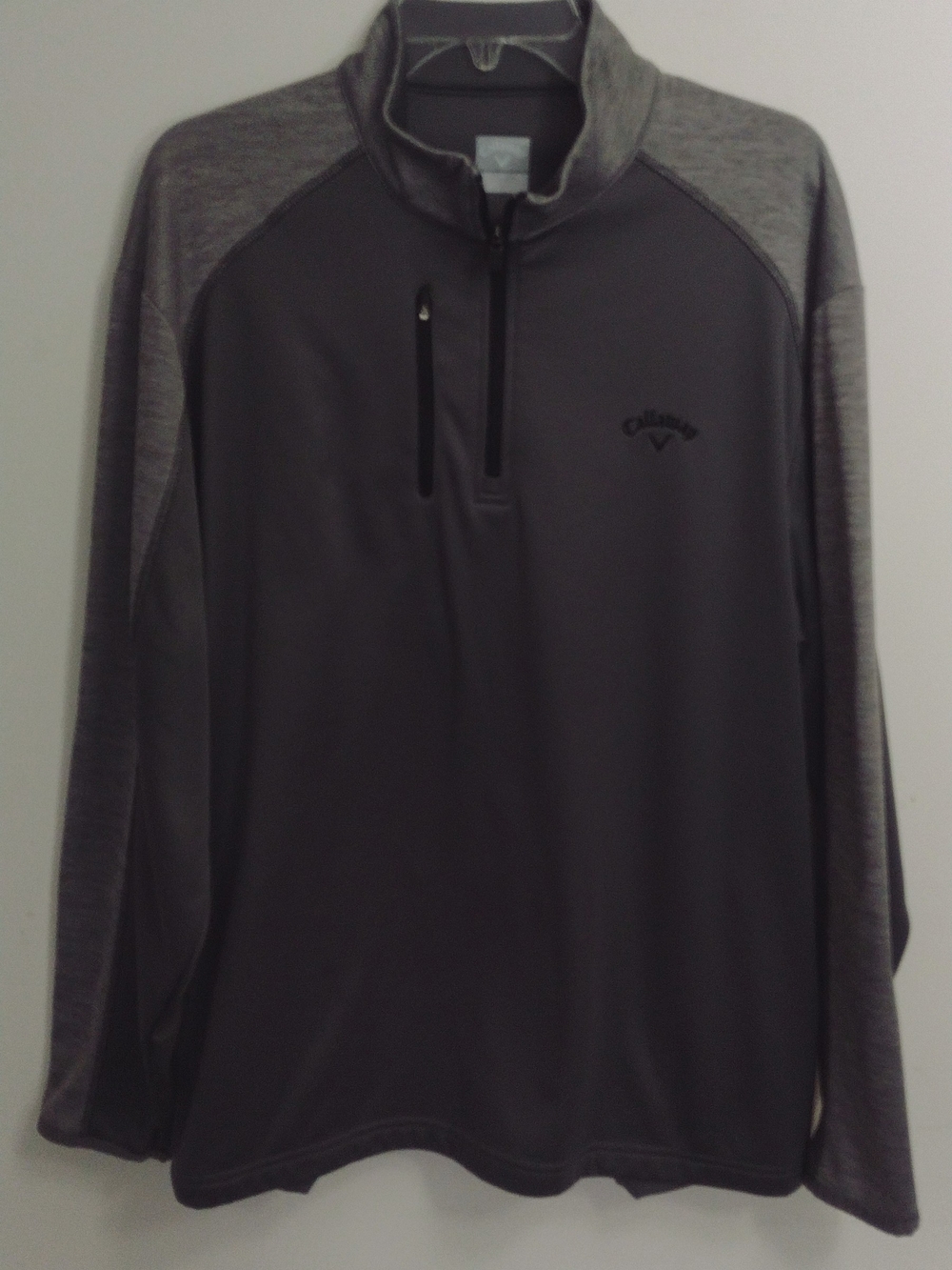 Callaway Men’s Grey Quarter-Zip Pullover